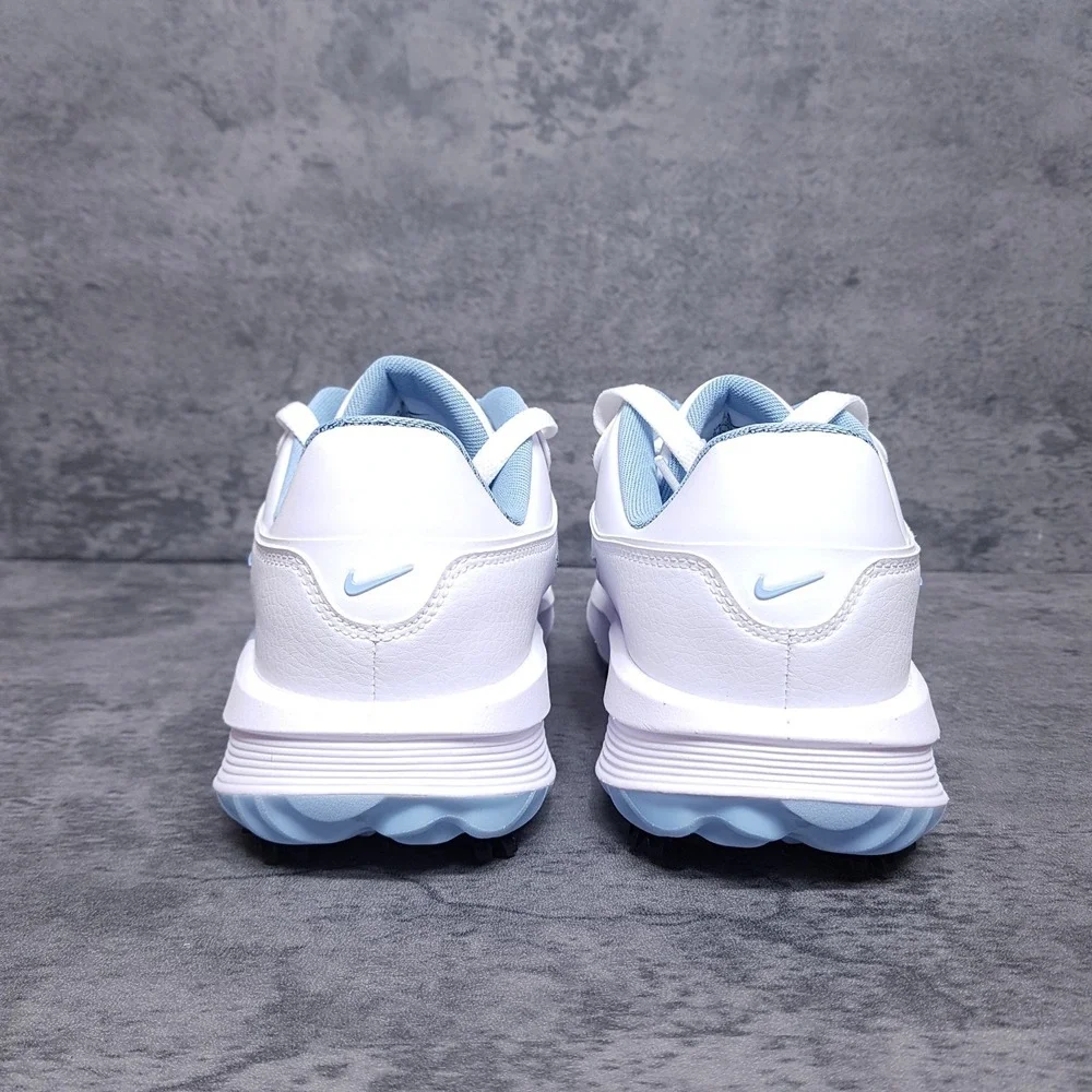 NIKE Victory Pro 4 Golf Shoes Mens 11 WIDE Womens 12.5 White Psychic Blue